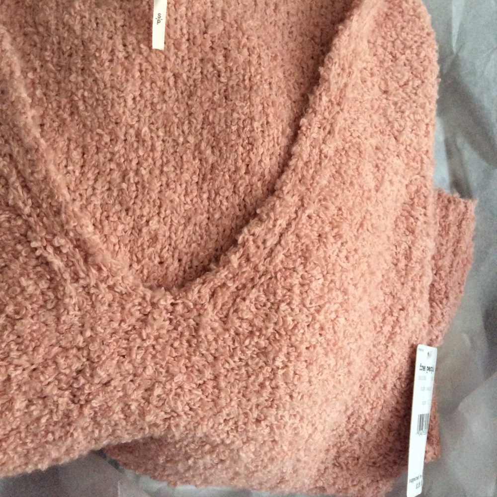 FREE PEOPLE Finders Keepers Sweater NWT S Peach - Picture 7 of 7